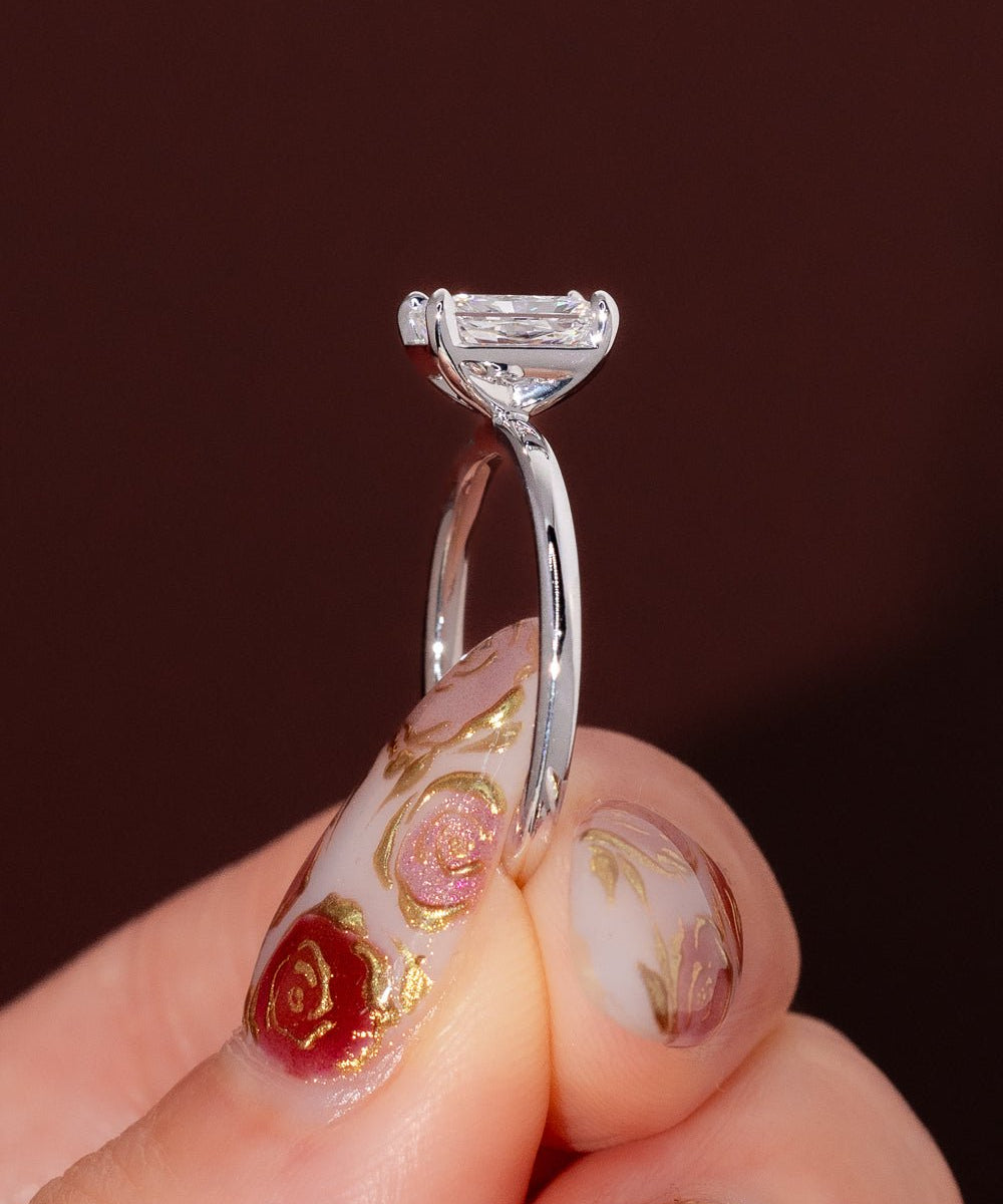 1.07ct D - VVS2 Radiant Lab Diamond Leah - PBD Engagement Rings