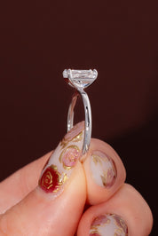 1.07ct D - VVS2 Radiant Lab Diamond Leah - PBD Engagement Rings