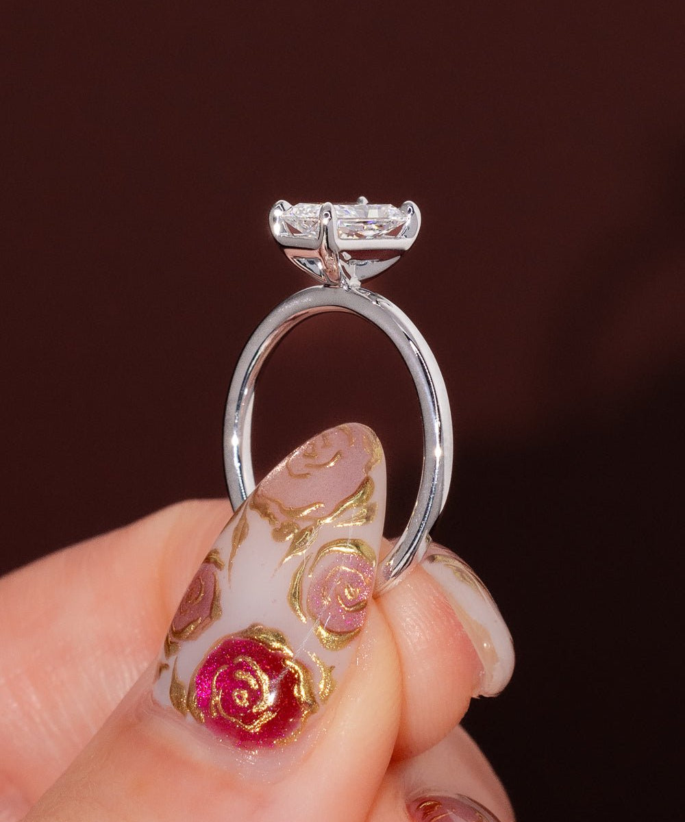 1.07ct D - VVS2 Radiant Lab Diamond Leah - PBD Engagement Rings