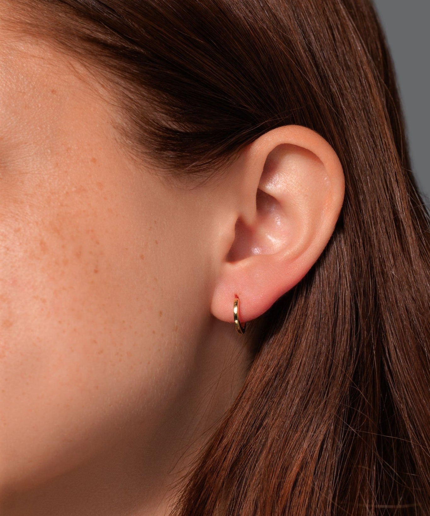 10x1.8mm Core High Polish Hoop 18k Yellow - PBD Earrings