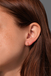 10x1.8mm Core High Polish Hoop 18k Yellow - PBD Earrings