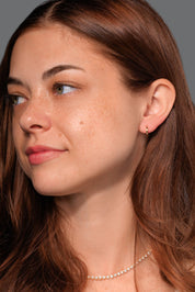 10x1.8mm Core High Polish Hoop 18k Yellow - PBD Earrings