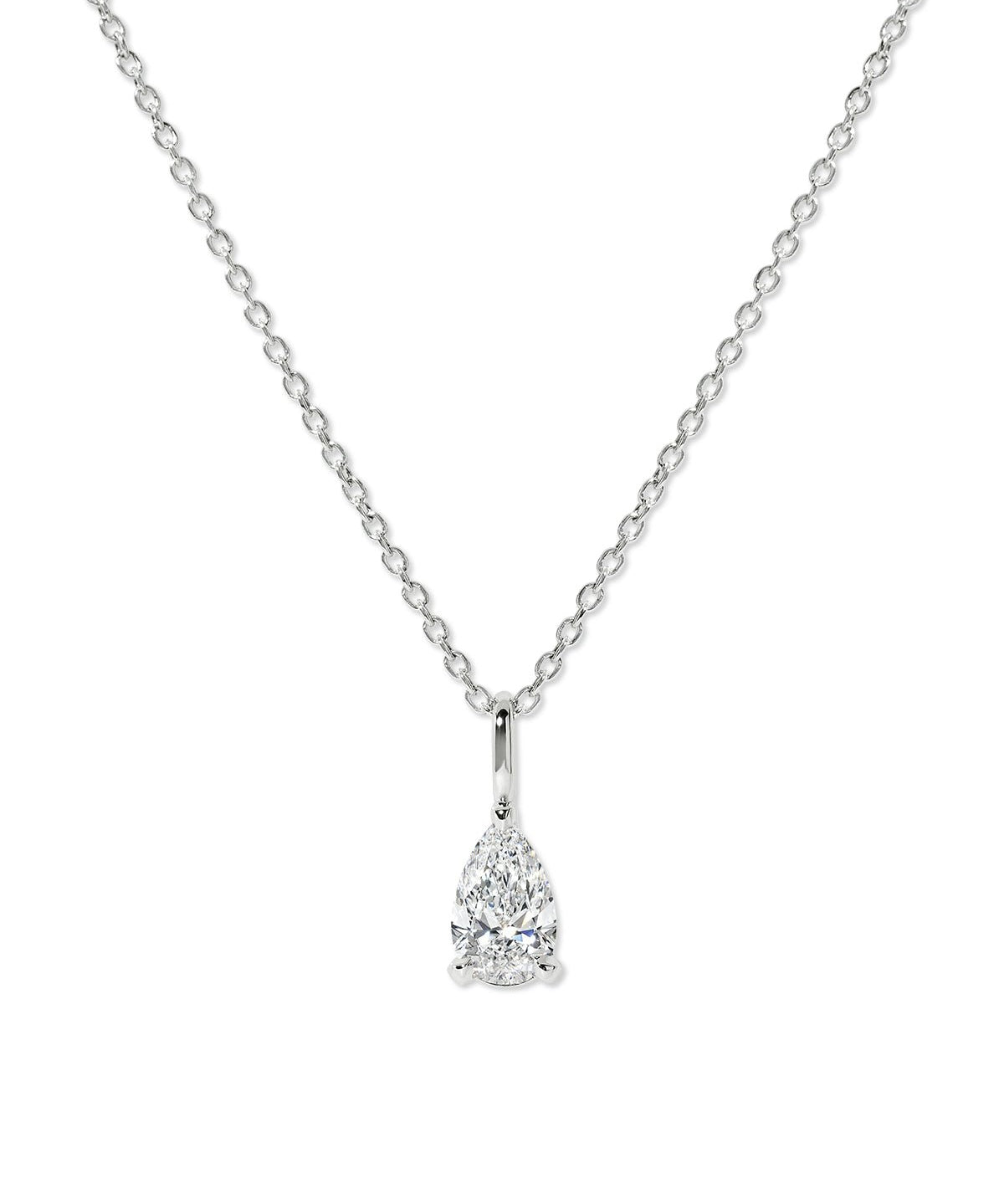1.10ct D - VS1 Brandi Pear Necklace - PBD Necklaces