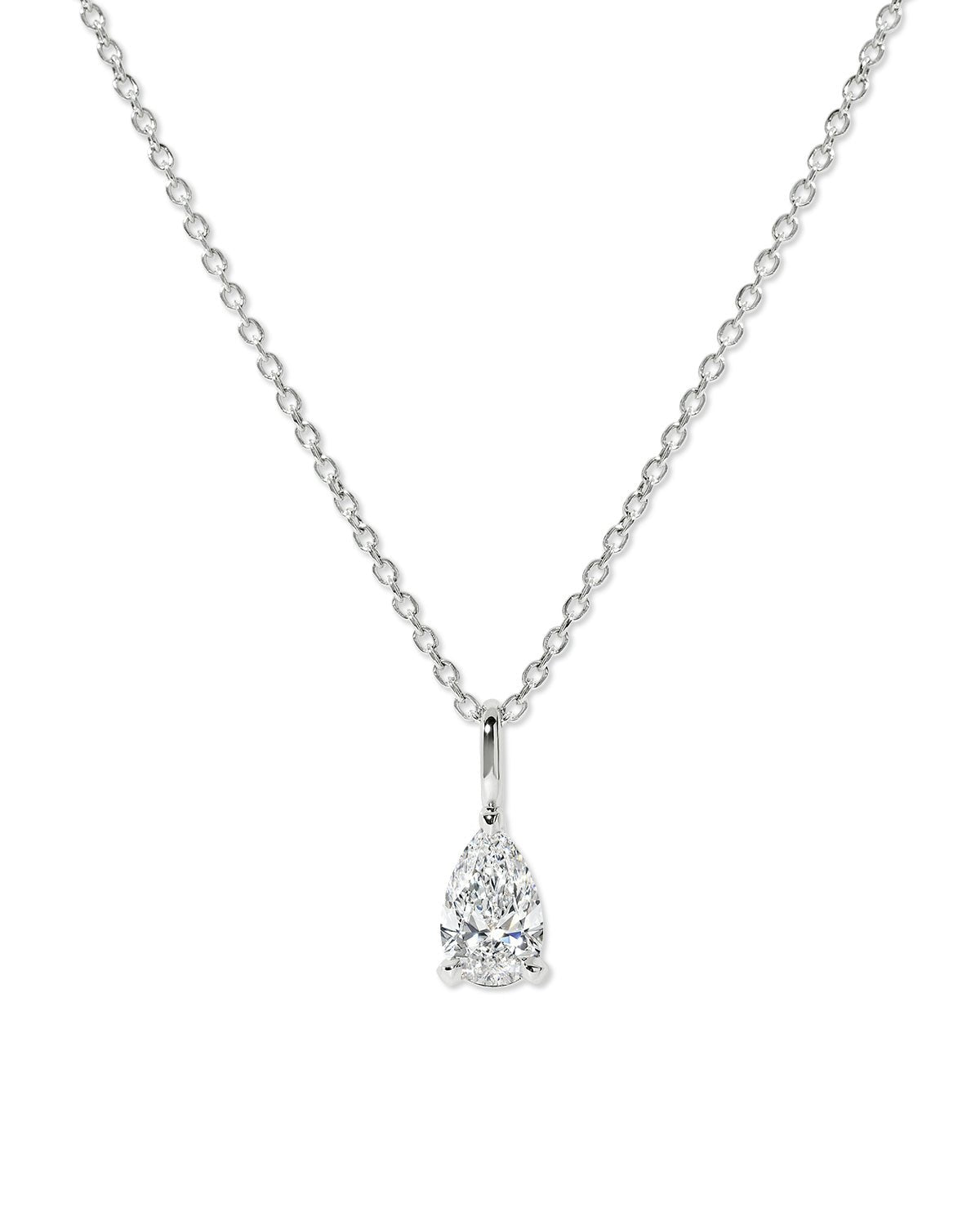 1.10ct D - VS1 Brandi Pear Necklace - PBD Necklaces