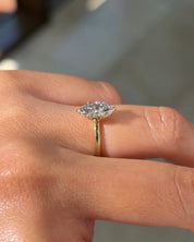 1.10ct D - VVS2 Marquise Lab Diamond Leah - PBD Engagement Rings