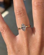 1.10ct D - VVS2 Marquise Lab Diamond Leah - PBD Engagement Rings