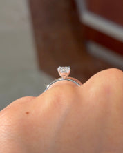 1.11ct D - VS1 Cushion Lab Diamond Leah - PBD Engagement Rings