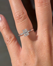 1.11ct D - VS1 Cushion Lab Diamond Leah - PBD Engagement Rings