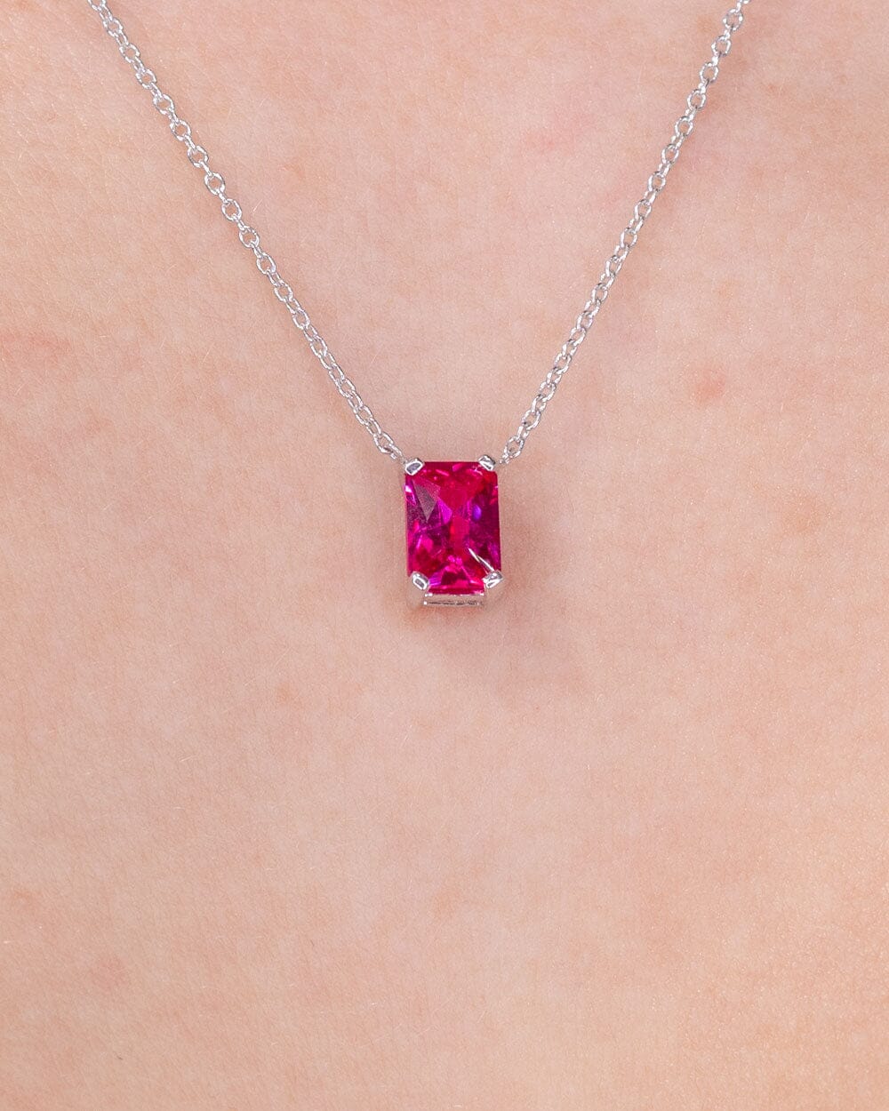 1.18ct Lab Ruby Necklace Necklaces Princess Bride Diamonds 