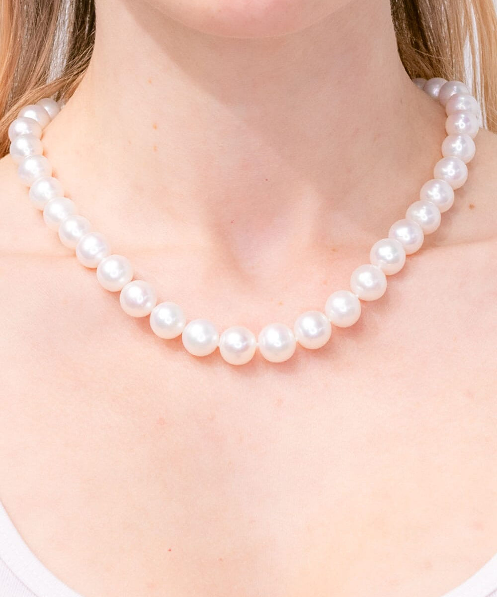 11mm Pink Cream Pearl Necklace Necklaces Princess Bride Diamonds 