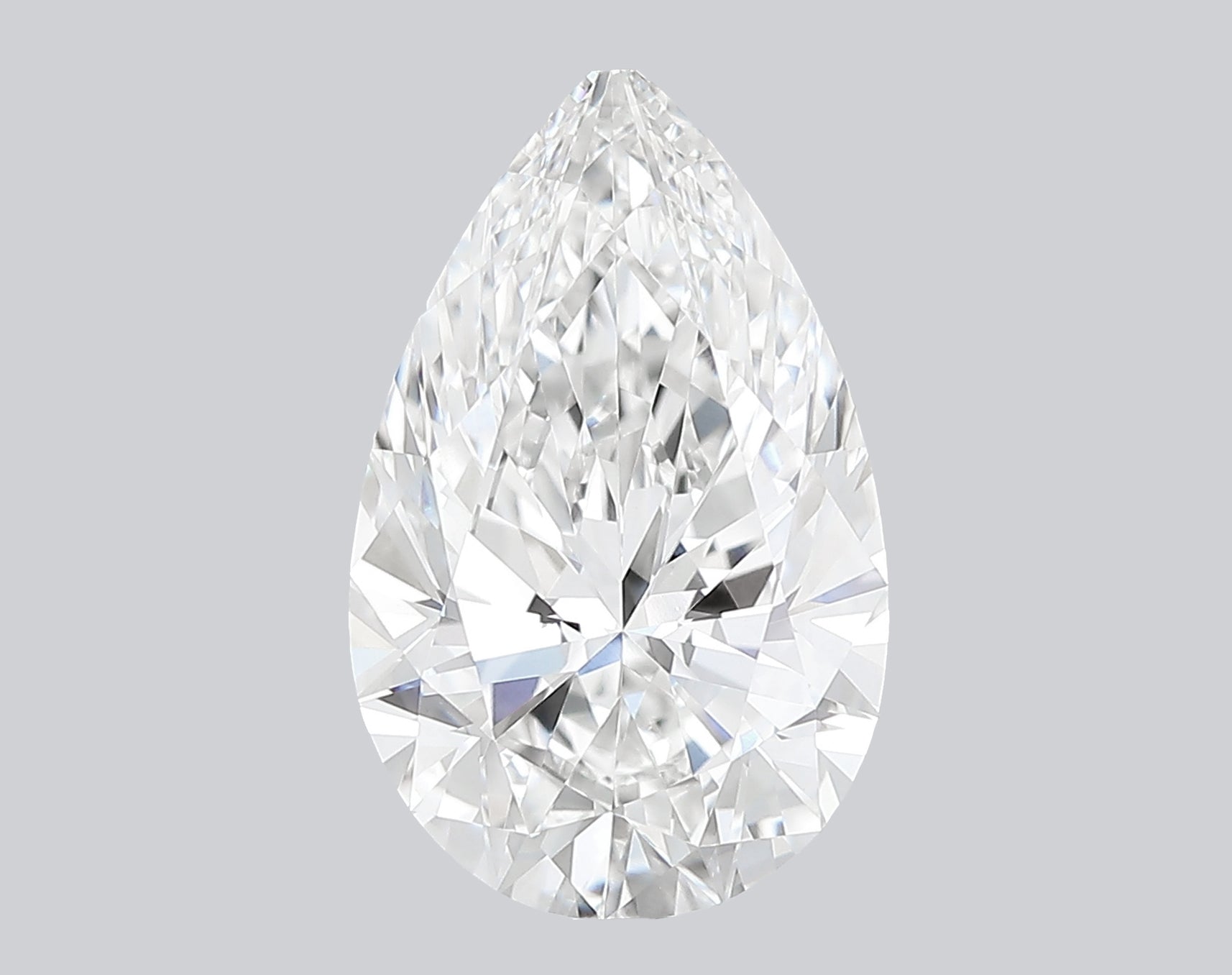 2.54 Carat F-VVS2 Pear Lab Grown Diamond - IGI (#120385)