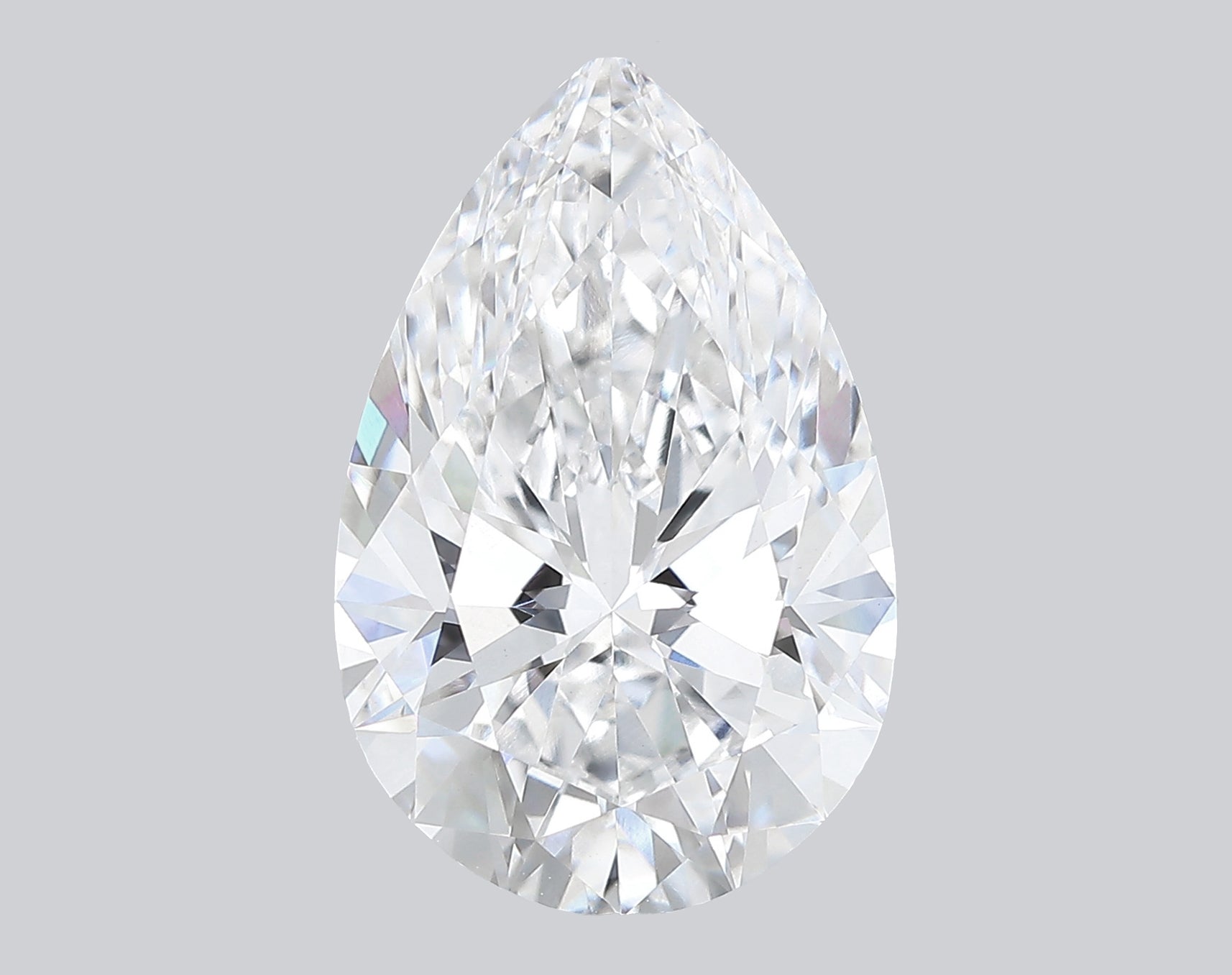 4.08 Carat D-VVS2 Pear Lab Grown Diamond - IGI (#120813)