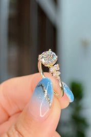 1.20ct D-IF Round Lab Diamond Nova Engagement Rings Princess Bride Diamonds 
