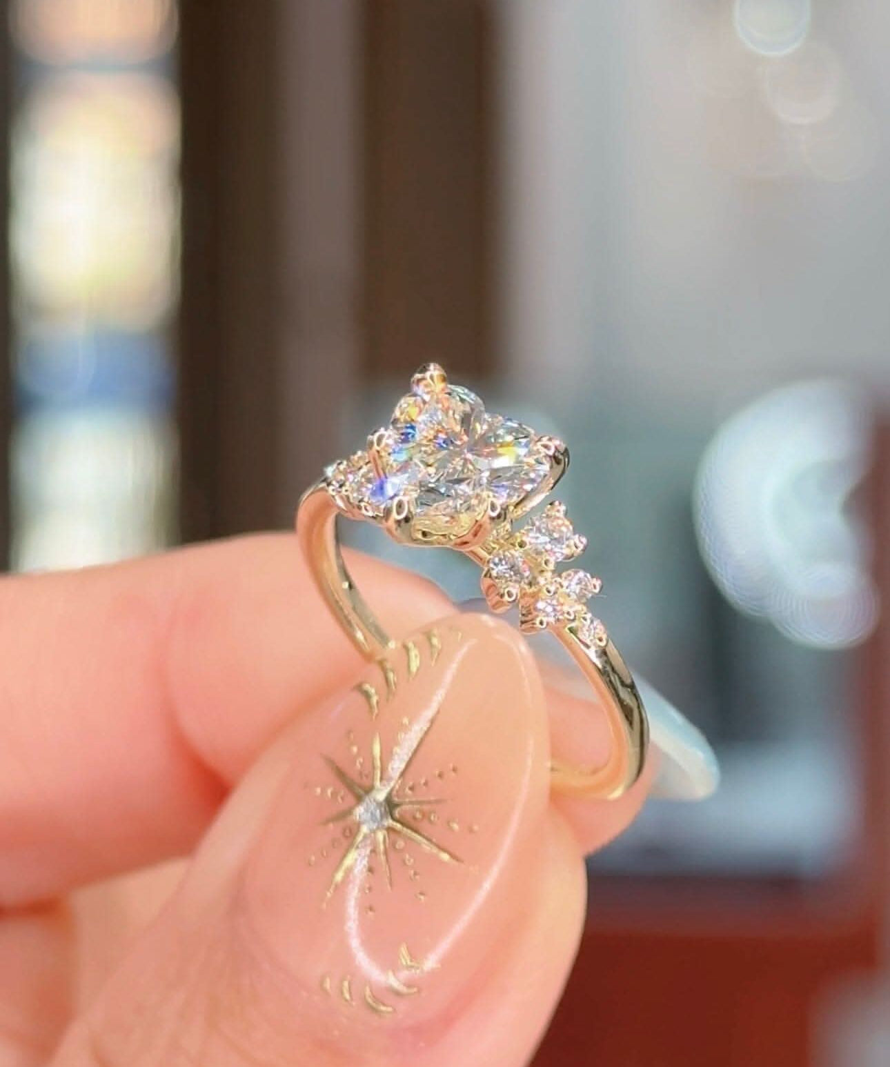 1.20ct D - VS1 Heart Lab Diamond Nova - PBD Engagement Rings
