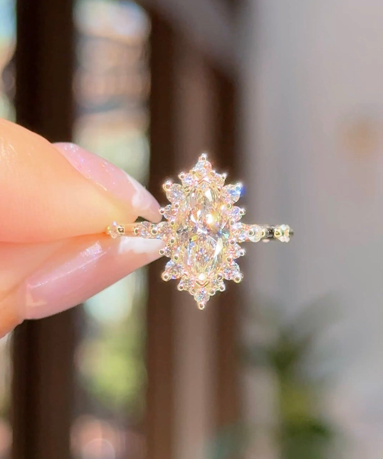 1.20ct D - VS1 Marquise Lab Diamond Kaia - PBD Engagement Rings