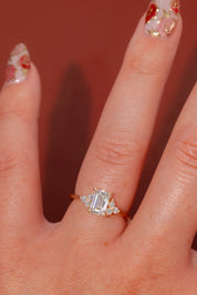 1.20ct D - VVS2 Emerald Lab Diamond Lindsey - PBD Engagement Rings