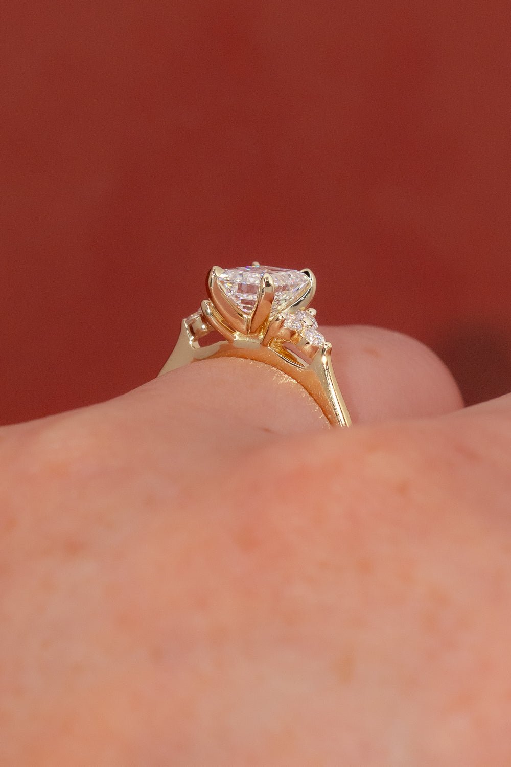 1.20ct D - VVS2 Emerald Lab Diamond Lindsey - PBD Engagement Rings