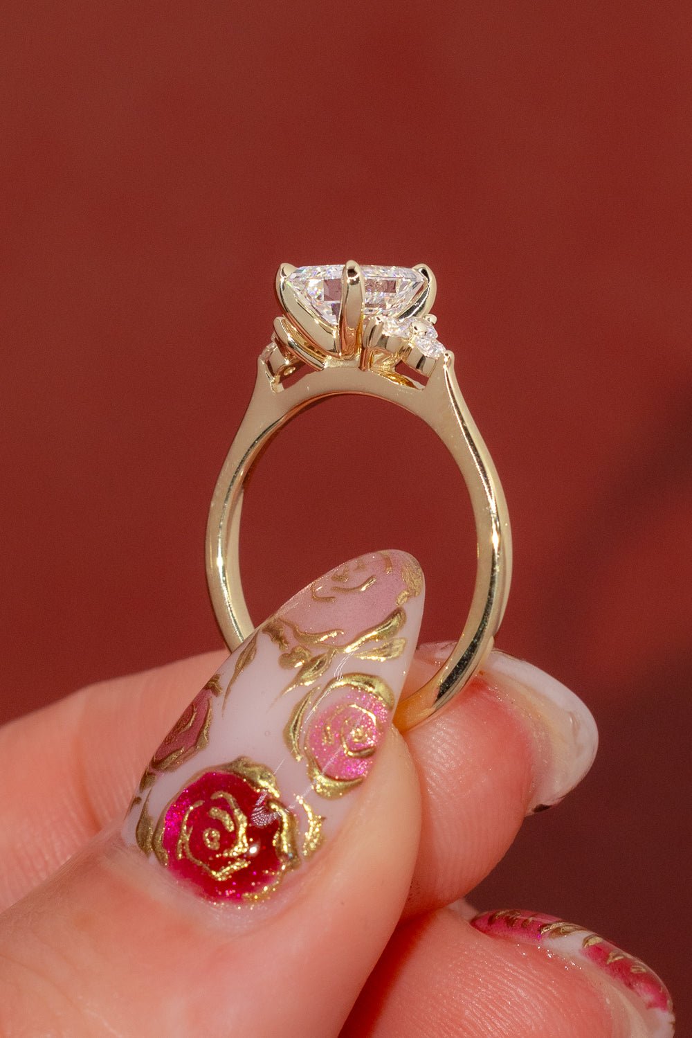 1.20ct D - VVS2 Emerald Lab Diamond Lindsey - PBD Engagement Rings