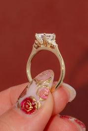 1.20ct D - VVS2 Emerald Lab Diamond Lindsey - PBD Engagement Rings