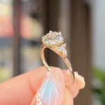 1.20ct D-VVS2 Round Lab Diamond Lindsey Engagement Rings Princess Bride Diamonds 