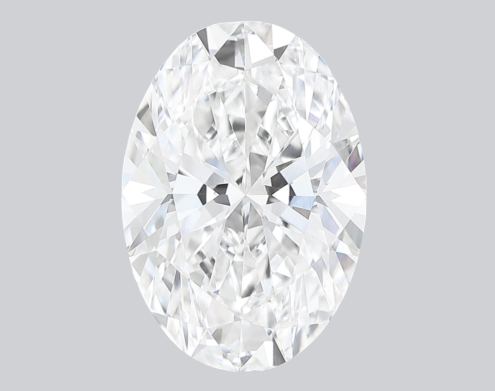 3.22 Carat F-VVS2 Oval Lab Grown Diamond - IGI (#121033)