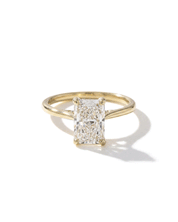 2.01ct D-VS1 Radiant Lab Diamond Cathedral Engagement Ring