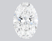 4.04 Carat F-VVS2 Oval Lab Grown Diamond - IGI (#121956)
