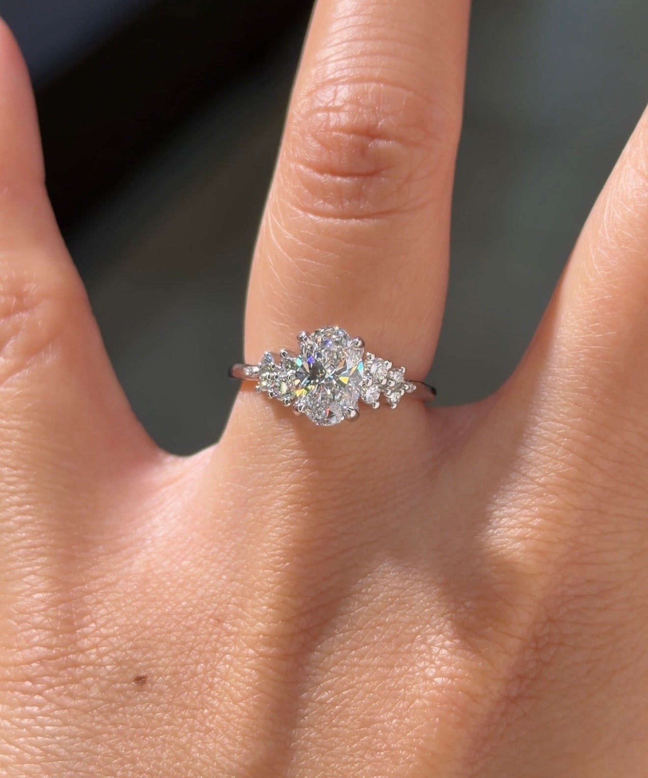 1.21ct D-VVS1 Oval Lab Diamond Nova - PBD Engagement Rings