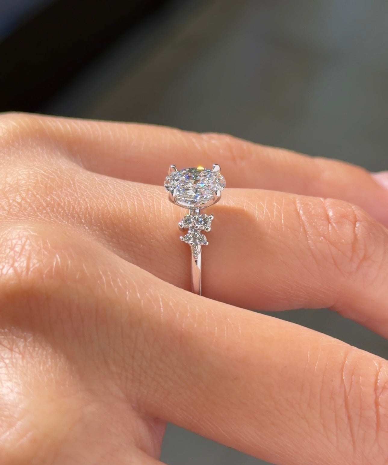 1.21ct D-VVS1 Oval Lab Diamond Nova - PBD Engagement Rings