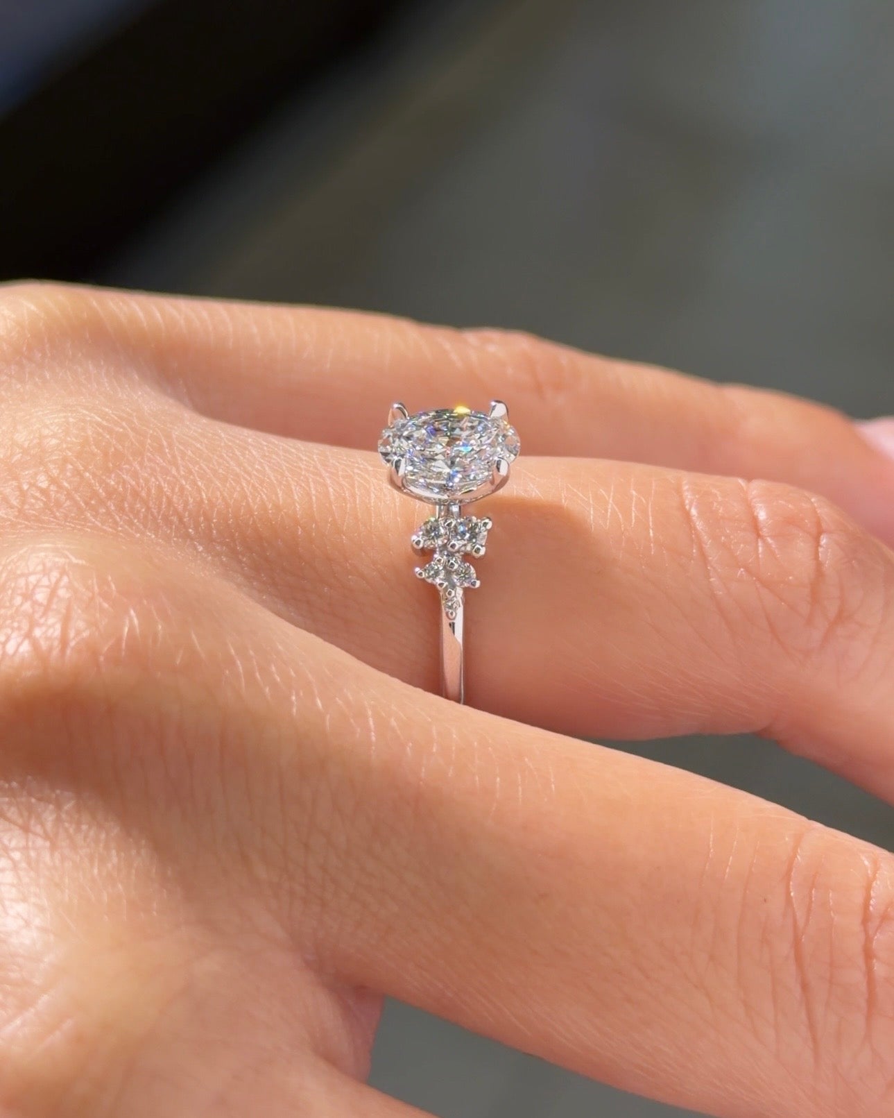 1.21ct D-VVS1 Oval Lab Diamond Nova - PBD Engagement Rings