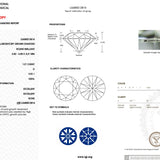 1.21ct D-VVS1 Round Lab Diamond Ren Engagement Rings Princess Bride Diamonds 