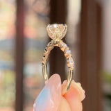 1.21ct D-VVS1 Round Lab Diamond Ren Engagement Rings Princess Bride Diamonds 