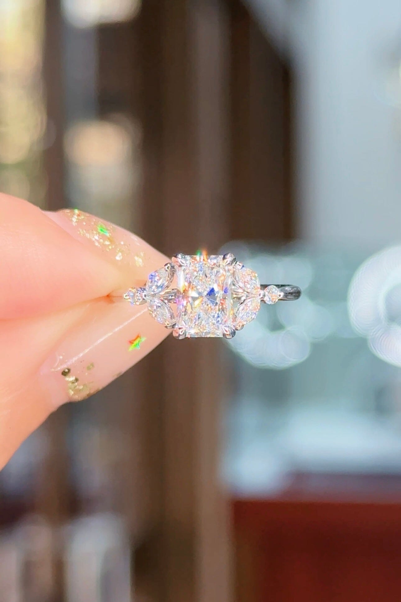 1.22ct D vs1 Radiant Lab Diamond Sarah