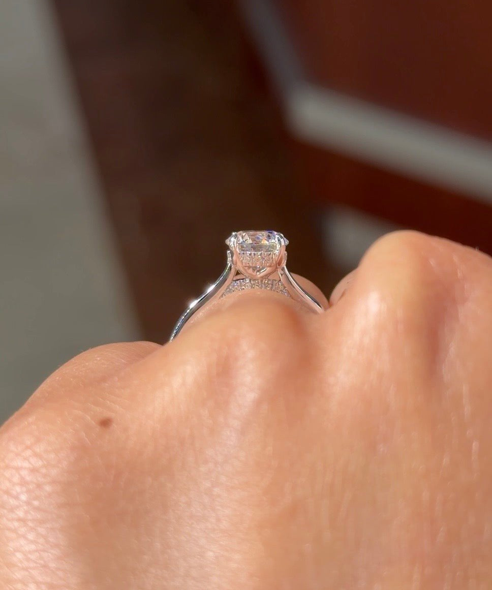 1.22ct D-VS1 Round Lab Diamond Alice - PBD Engagement Rings