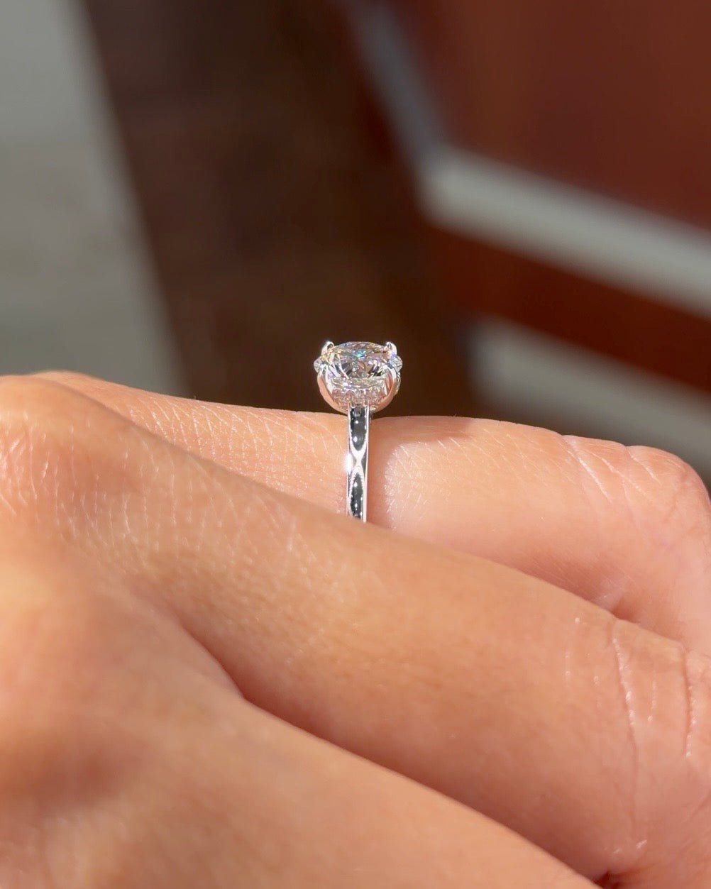1.22ct D-VS1 Round Lab Diamond Alice - PBD Engagement Rings