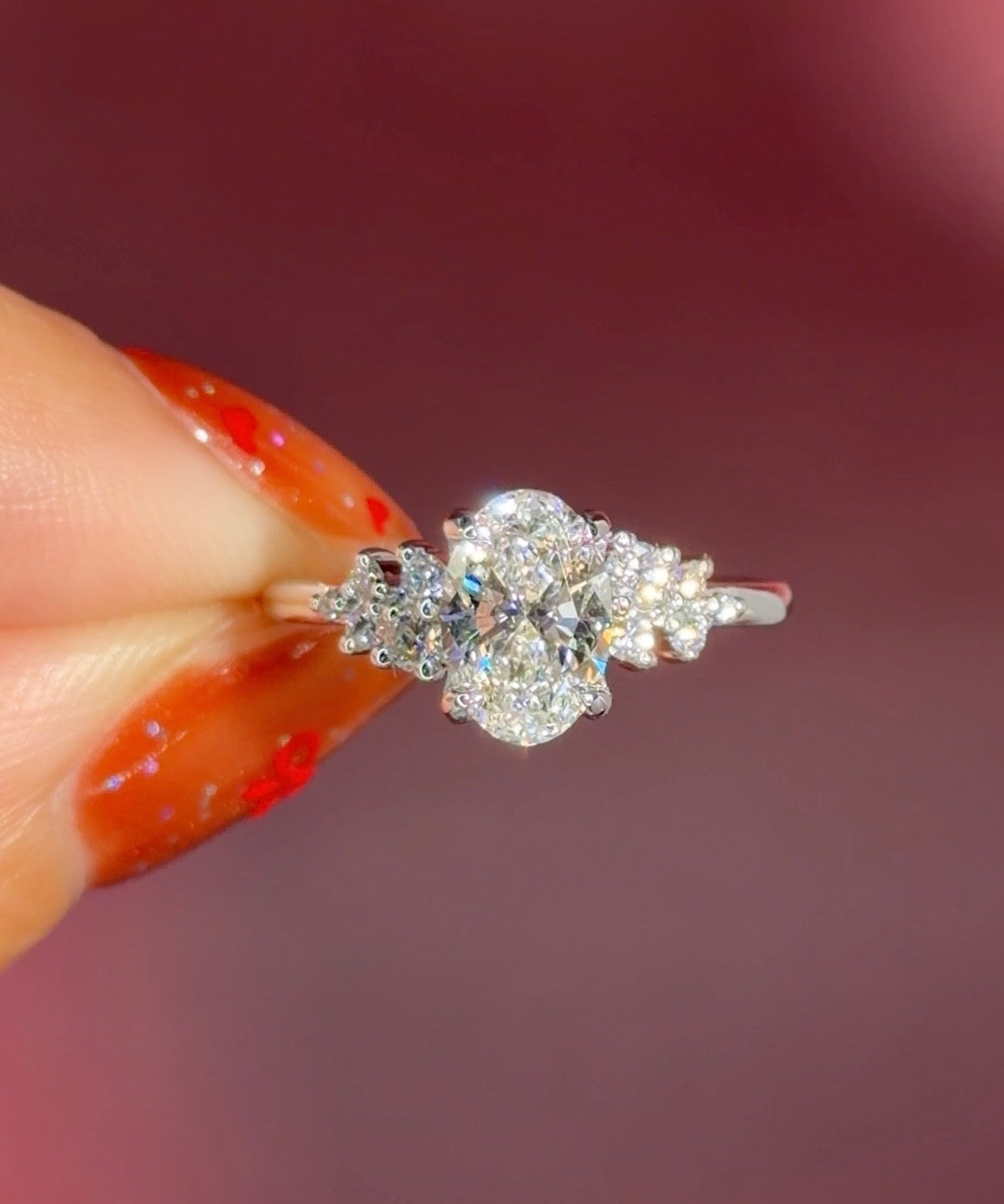 1.22ct D - VVS1 Oval Lab Diamond Nova - PBD Engagement Rings