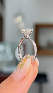 1.22ct F-VS1 Round Lab Diamond Juliette Engagement Rings Princess Bride Diamonds 