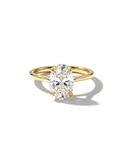 2.02ct D-VVS1 Oval Lab Diamond Leah Cathedral