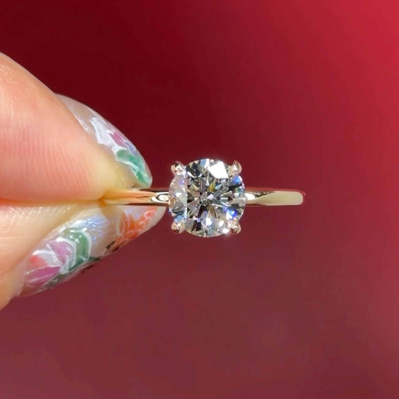 1.23ct D - VS1 Round Lab Diamond Juliette - PBD Engagement Rings