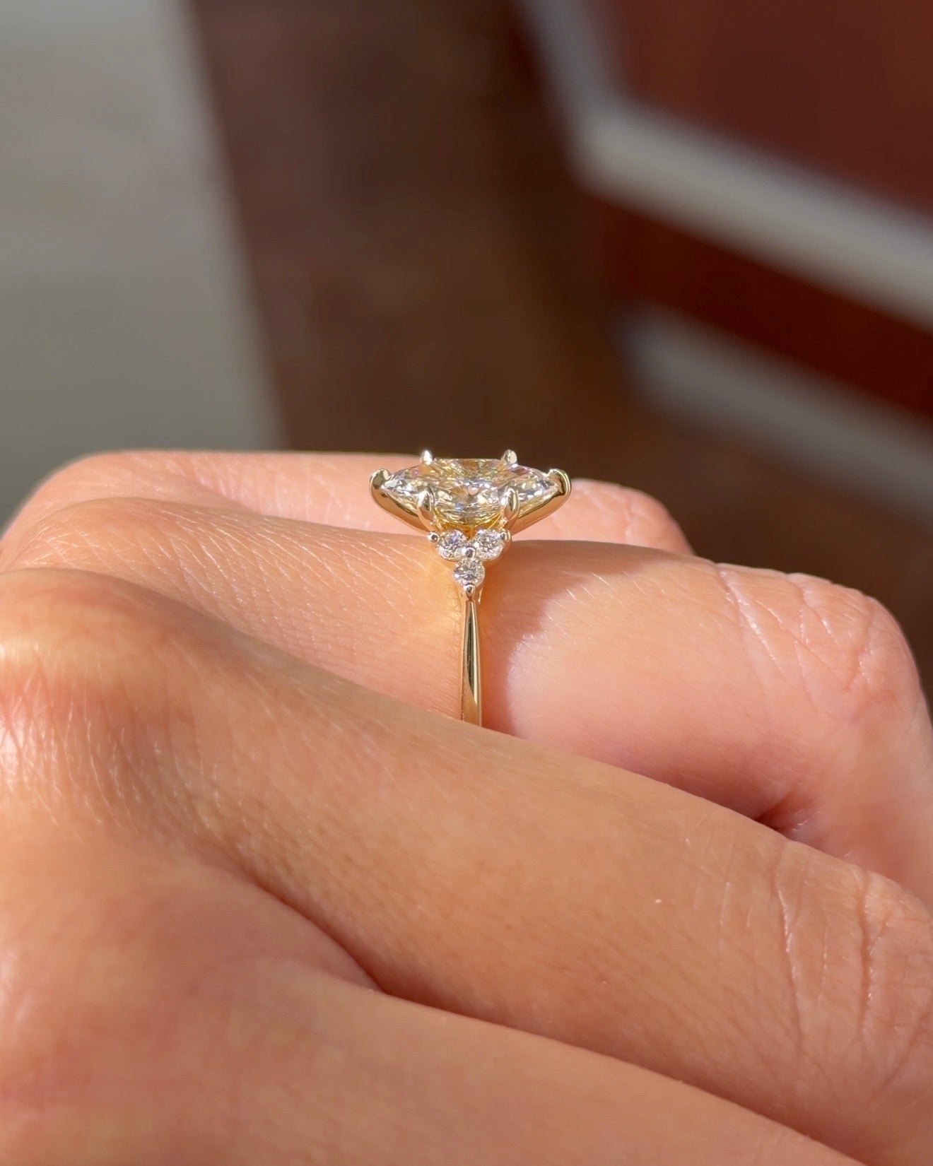 1.23ct D - VVS2 Marquise Lab Diamond Lindsey - PBD Engagement Rings