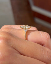 1.23ct D - VVS2 Marquise Lab Diamond Lindsey - PBD Engagement Rings