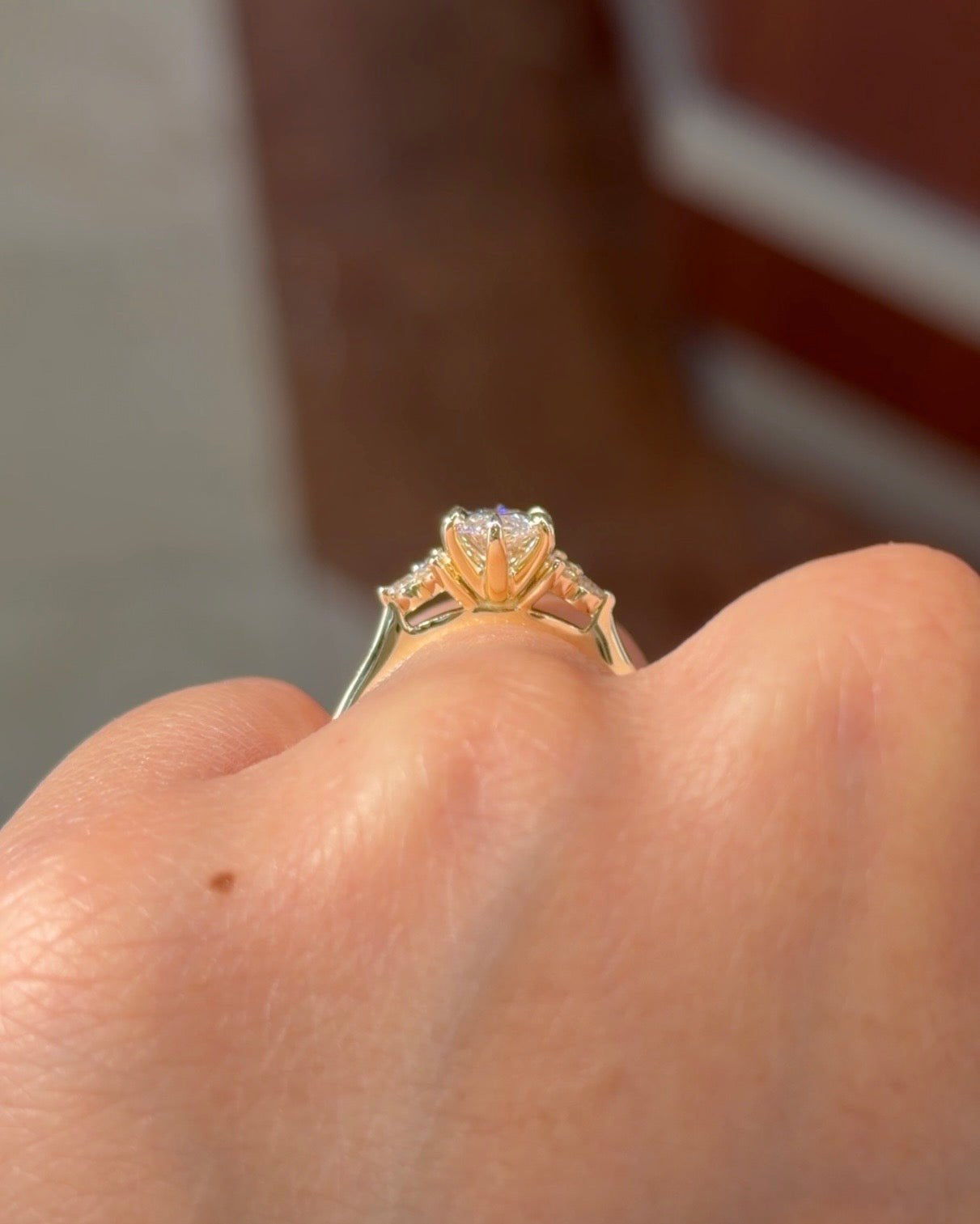 1.23ct D - VVS2 Marquise Lab Diamond Lindsey - PBD Engagement Rings