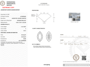 1.24 Carat E - VVS2 Marquise Lab Grown Diamond - IGI (125154) - PBD Loose Diamond