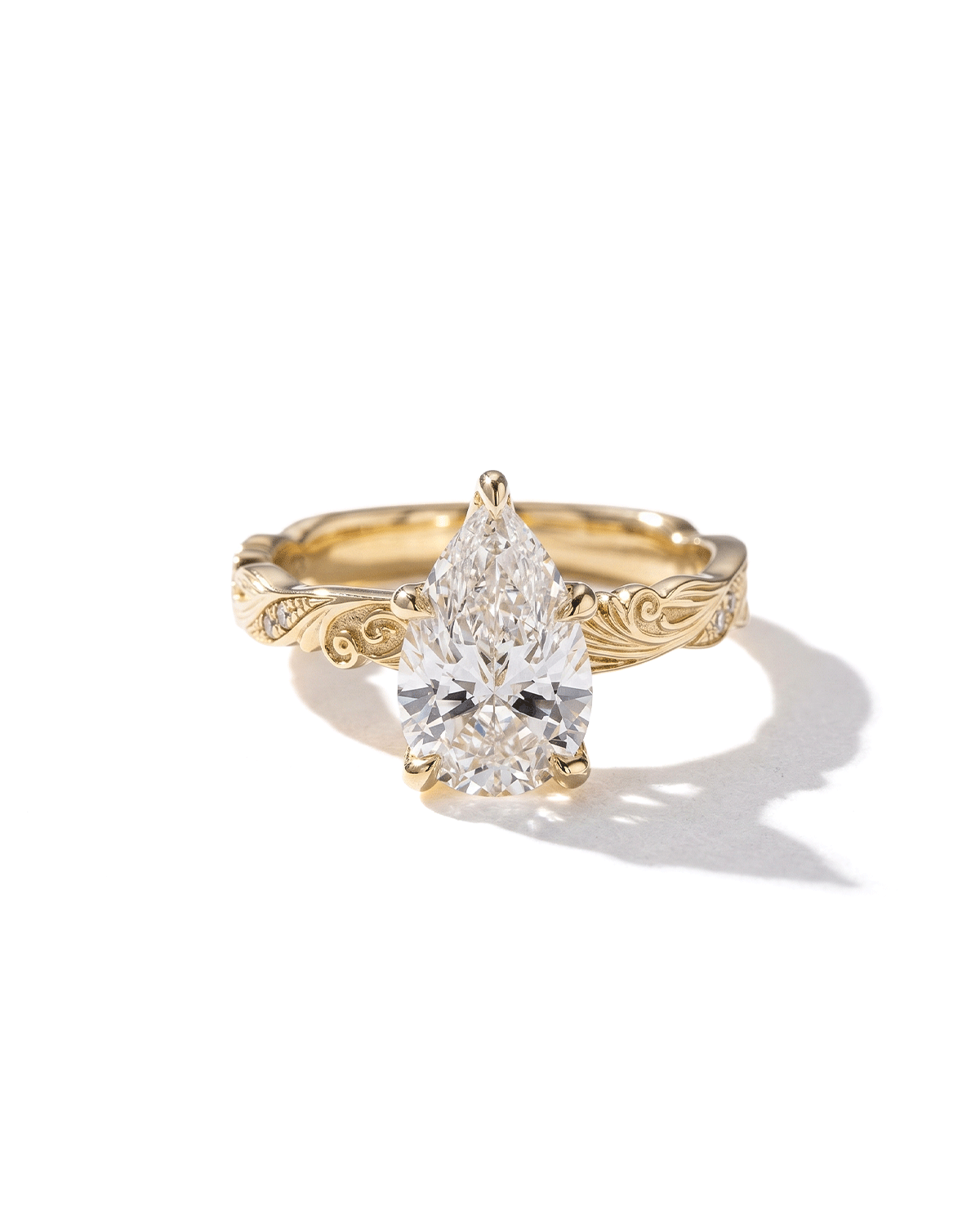 2.04ct F-VS1 Pear Lab Diamond Josephine