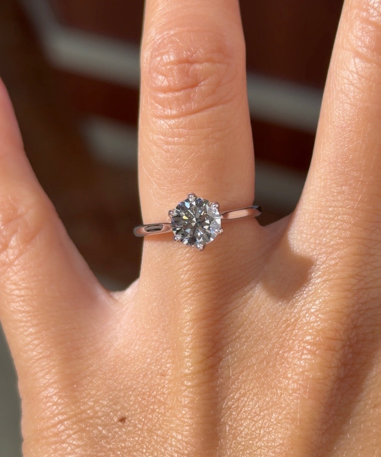 1.24ct D-VVS2 Round Lab Diamond Victoria - PBD Engagement Rings
