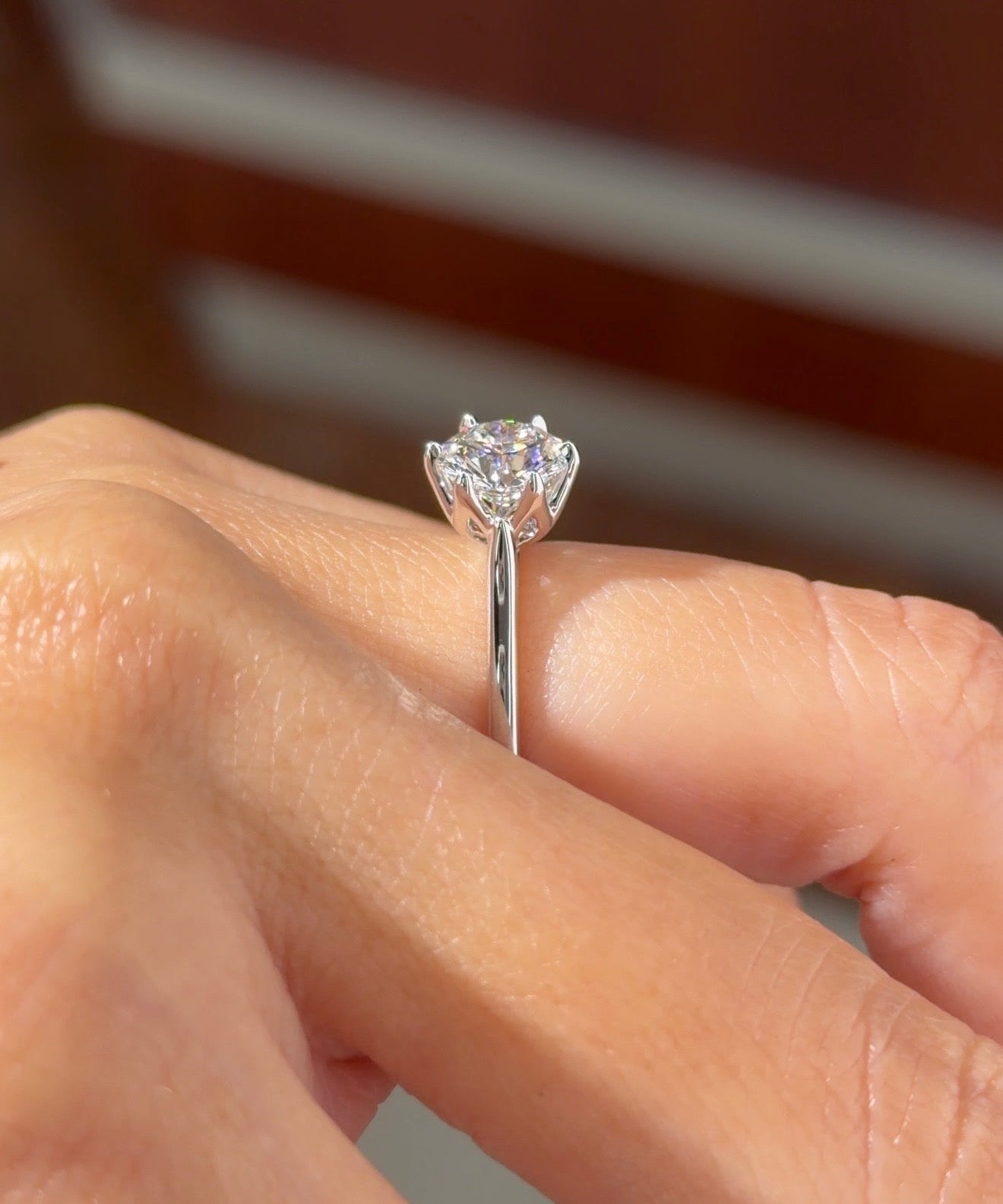1.24ct D-VVS2 Round Lab Diamond Victoria - PBD Engagement Rings
