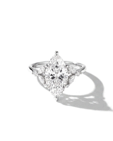 3.02ct F-VS1 Marquise Lab Diamond Sarah