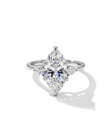 3.00ct F-VS1 Marquise Lab Diamond Petite Gracie
