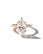 3.02ct F-VVS2 Marquise Lab Diamond Samantha