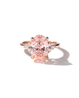 3.46ct Fancy Vivid Pink VS1 Oval Lab Diamond Lindsey